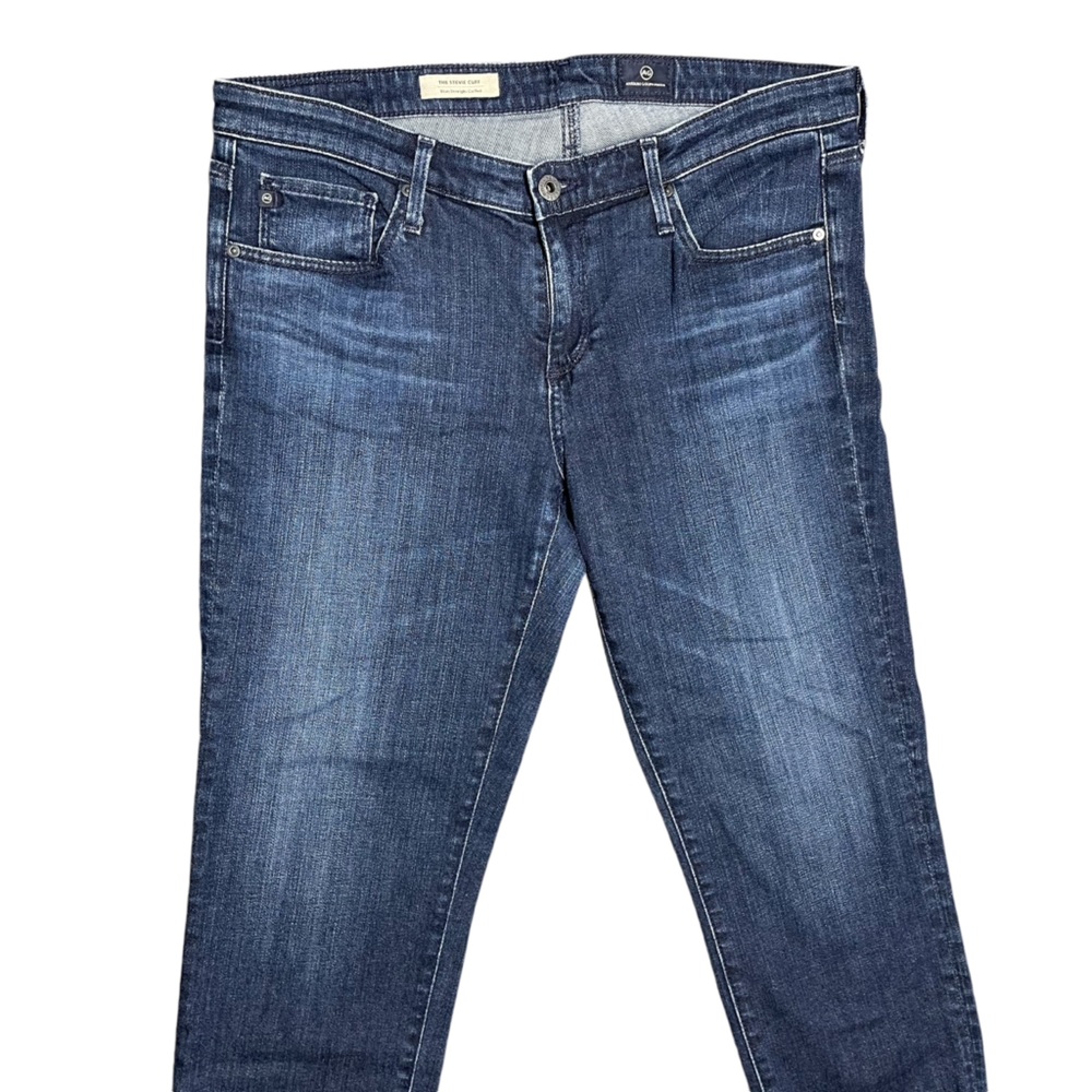 AG Adriano Goldschmied Women’s 31 The Stevie Cuff Slim Straight Jeans in EUC - Picture 2 of 14